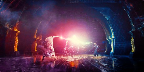 fight - dumbledore and voldemort - harry potter and order of the phoenix